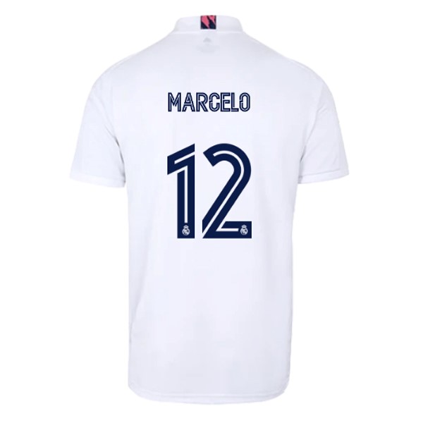 Camiseta Real Madrid 1ª NO.12 Marcelo 2020-2021 Blanco
